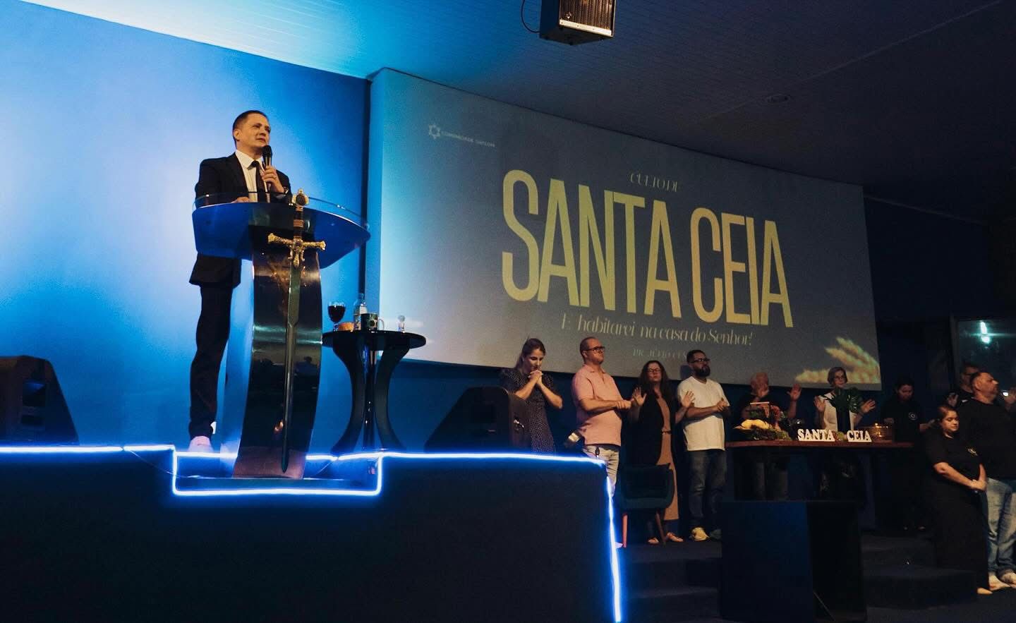 Culto de Santa Ceia na Comunidade Shalom